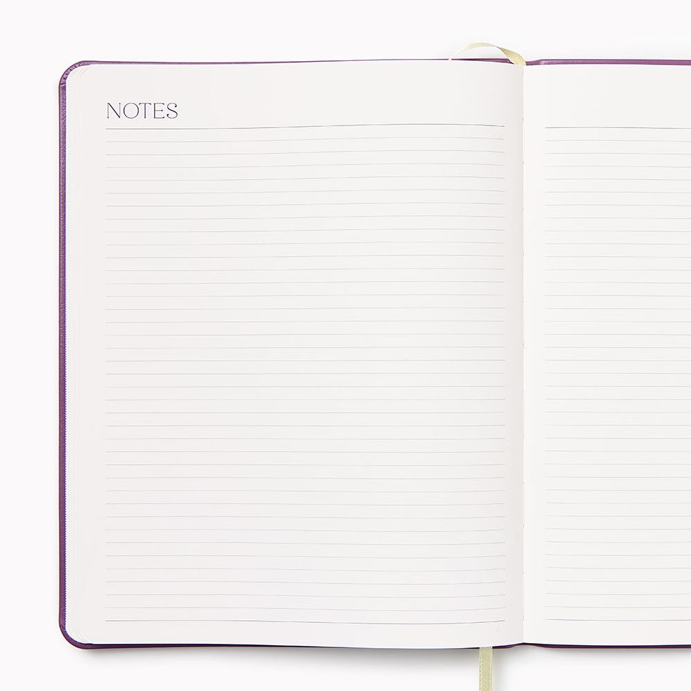 2027 Paper Source Dusty Mauve Monthly Desk Planner