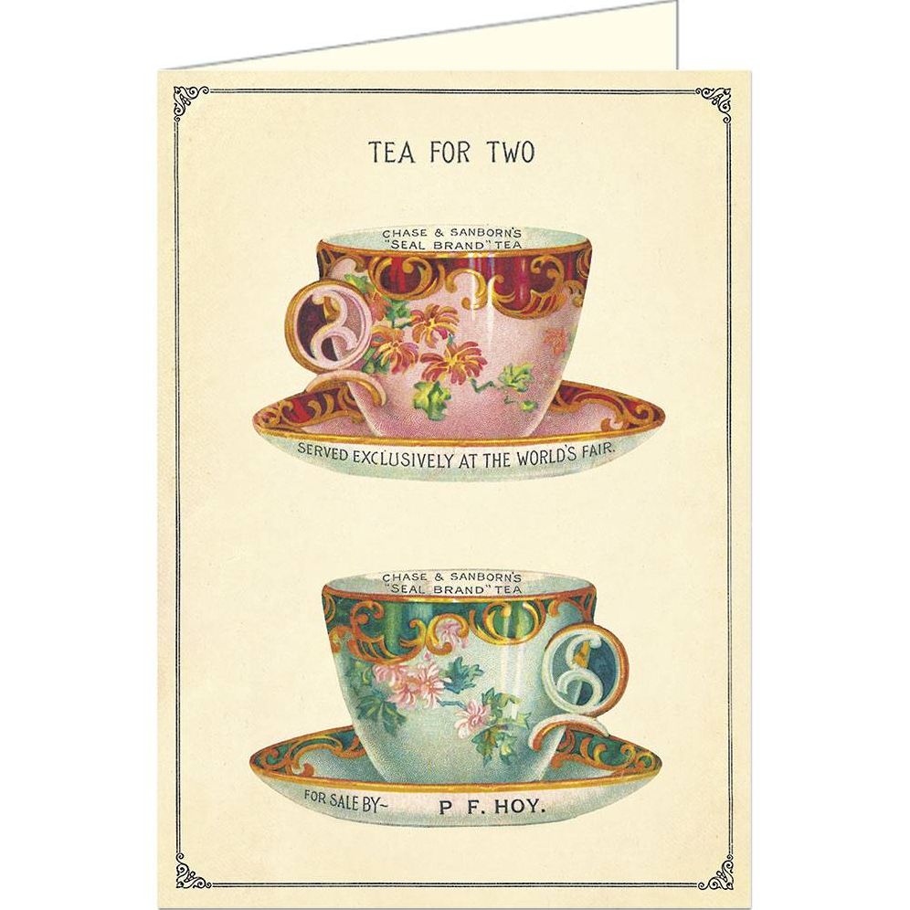 rare tea cards Cavallini for Two Greeting Card This card features a Type:Kaido Pokemon Legendary Treasures Booster 003073