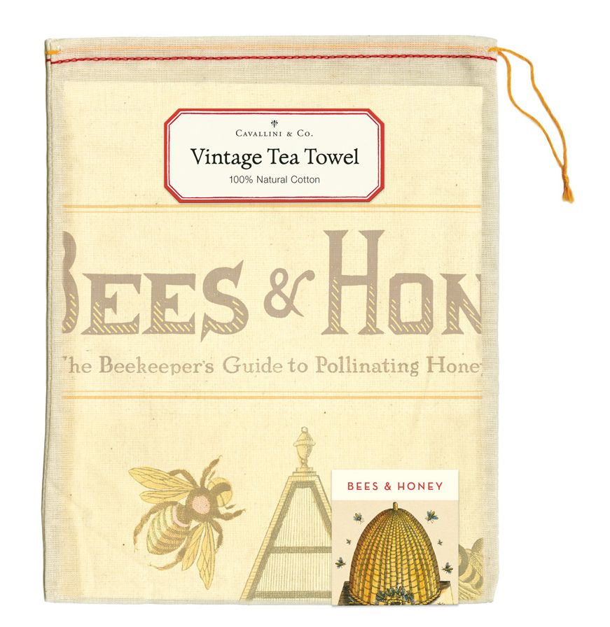 Bees & Honey Tea Towel