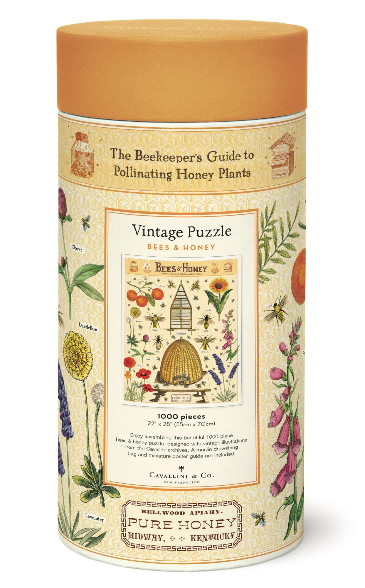 Cavallini & Co - Bees & Honey 1000 Piece Jigsaw Puzzle