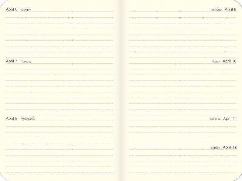 2026 Cavallini Wildflowers Weekly Planner