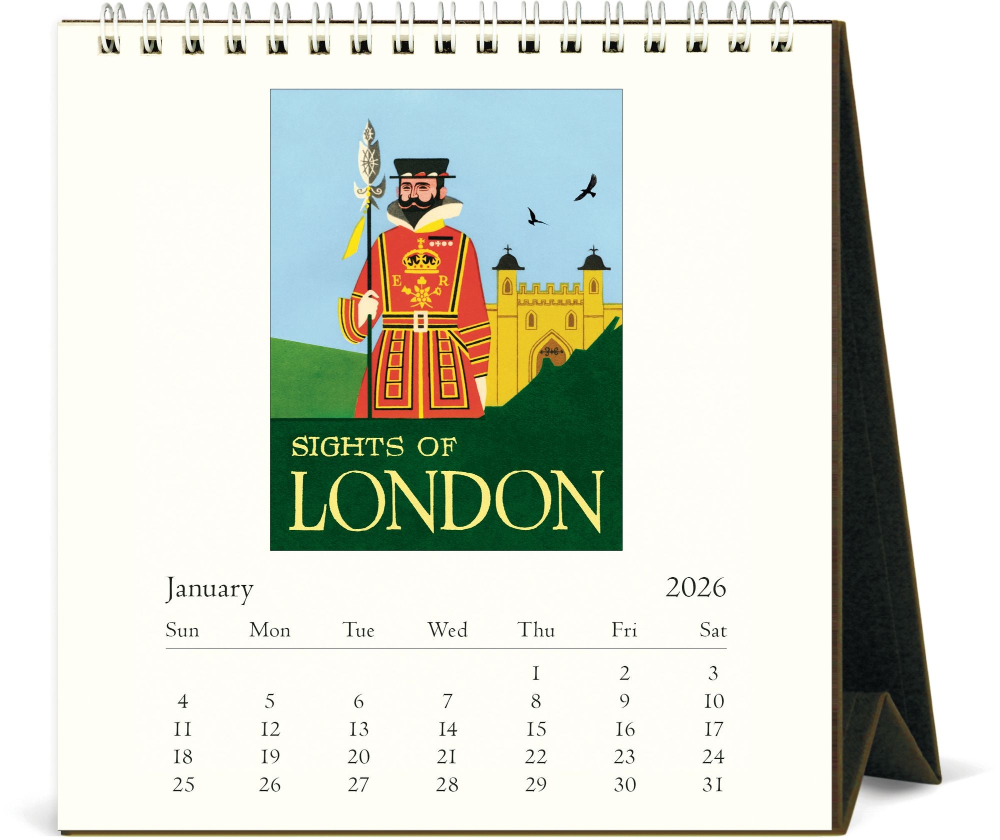 2026 Cavallini London Desk Calendar