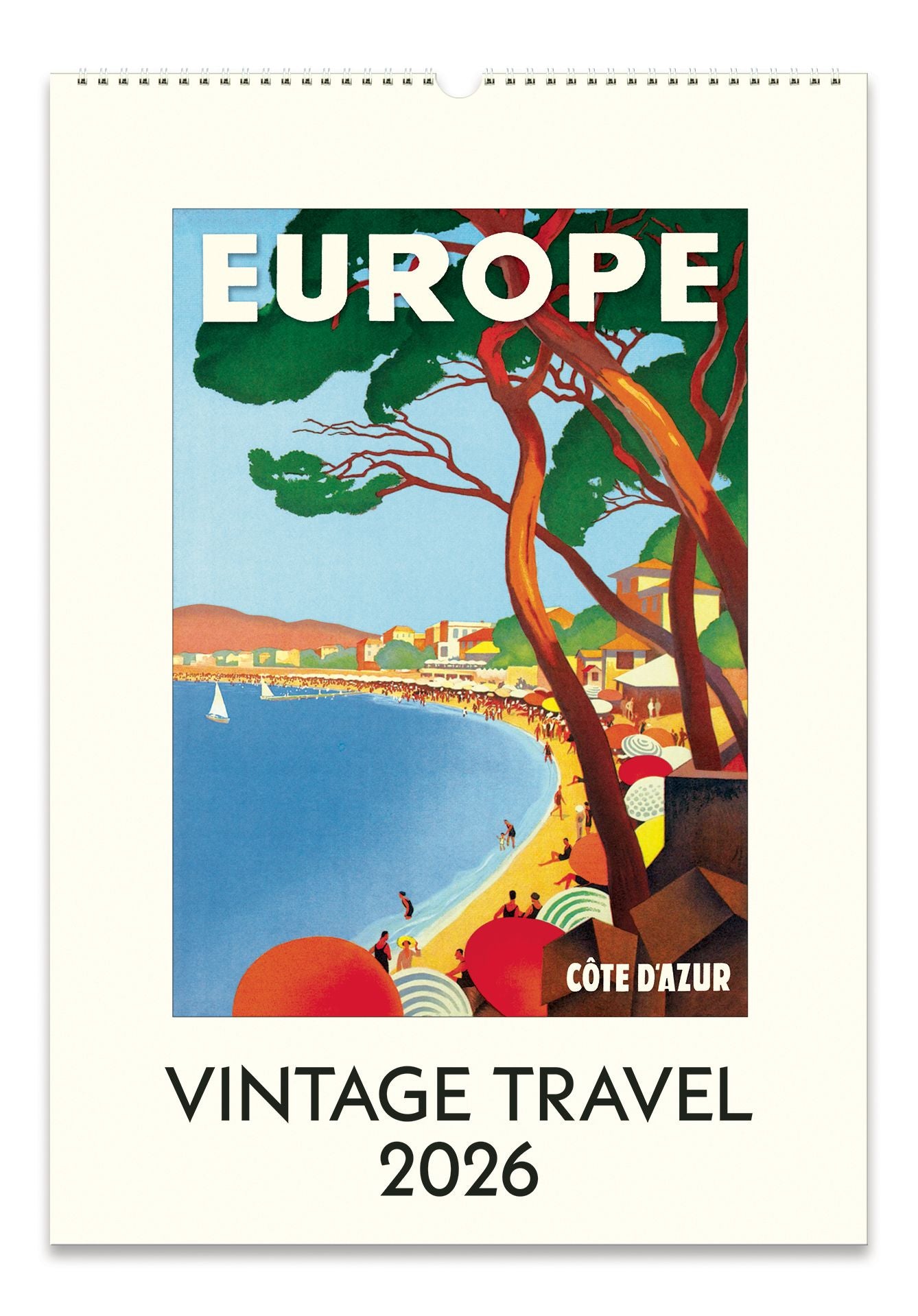 【中古品】ATS Italia Editrice社 イタリア ローマ カレンダー 2026 Vintage Travel Wall Calendar | Paper Source