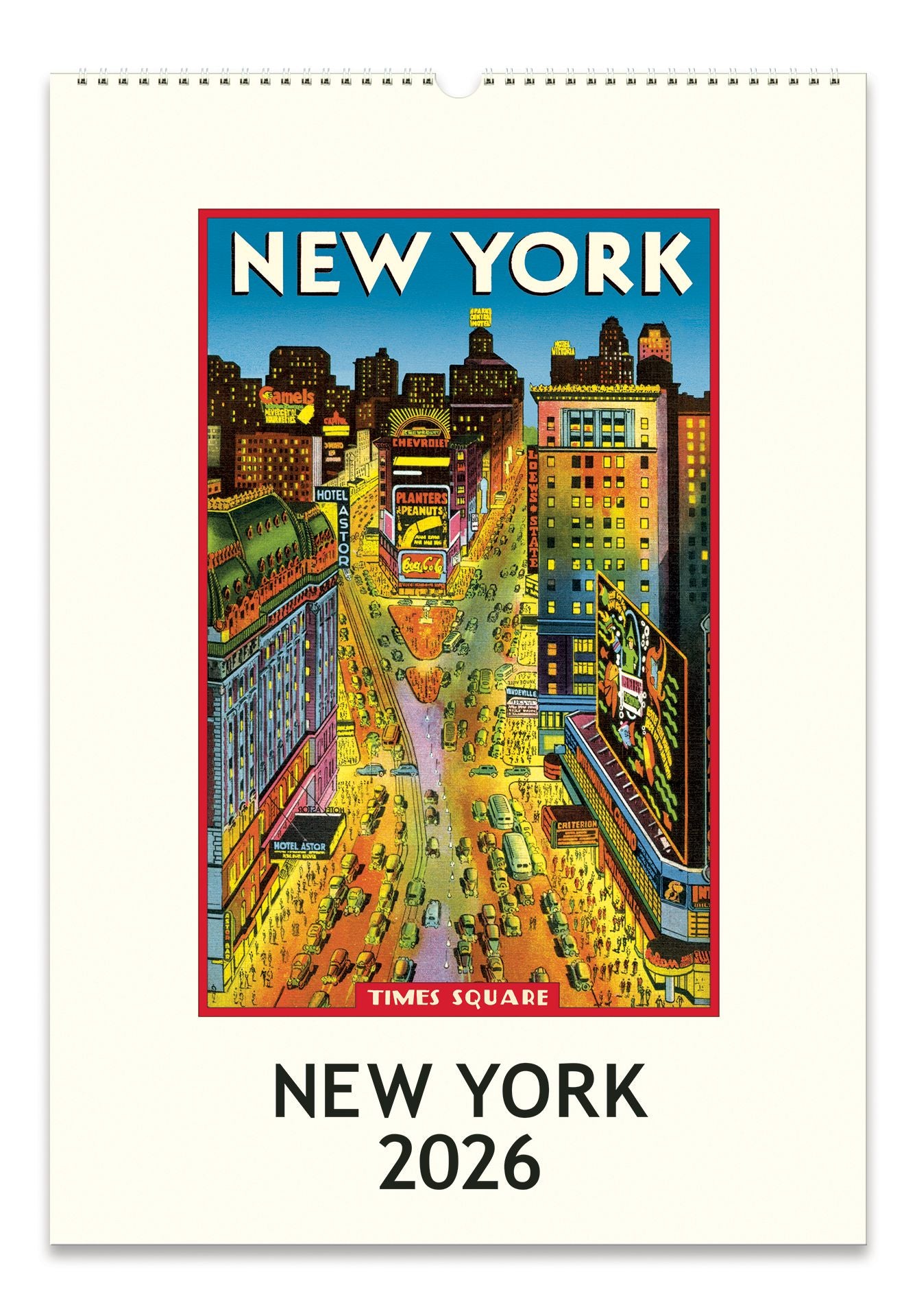 カヴァリーニ　ニューヨークポスター 2026 Cavallini New York Wall Calendar | Paper Source