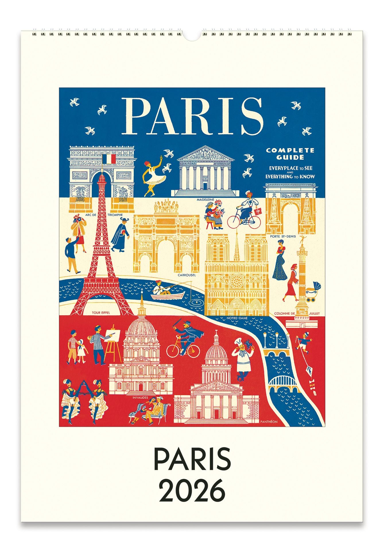 2026 Cavallini Paris Wall Calendar | Paper Source