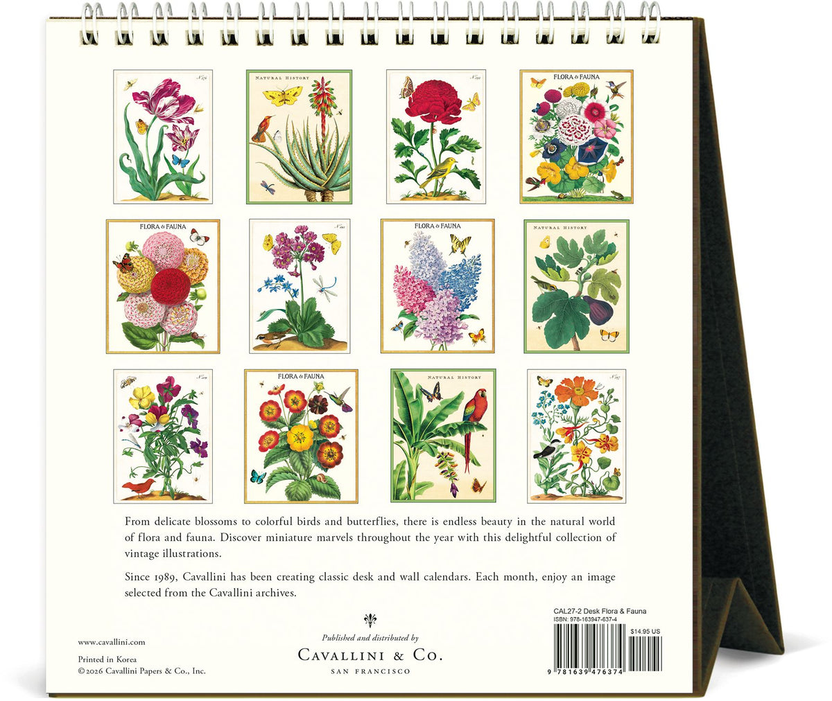 2027 Flora & Fauna Desk Calendar
