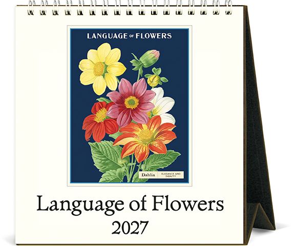 2027 Language of Flowers Desk Calendar
