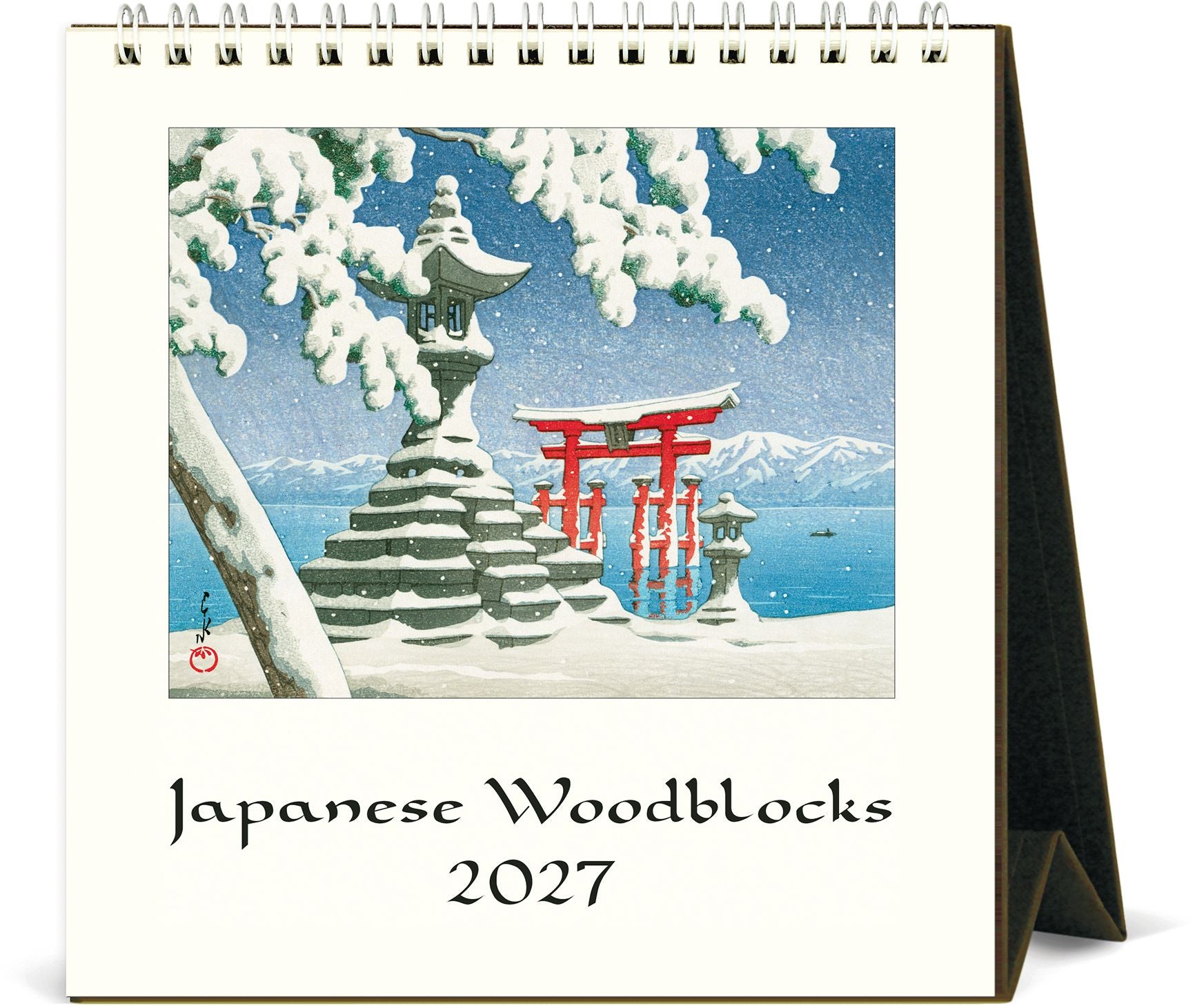 2027 Japanese Woodblock Desk Calendar