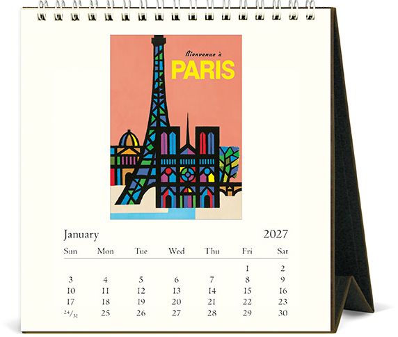 2027 Paris Desk Calendar