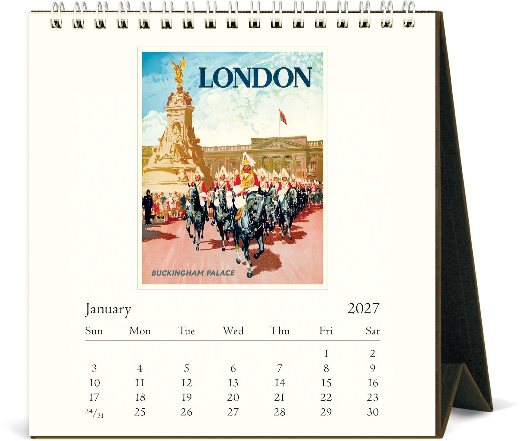 2027 London Desk Calendar