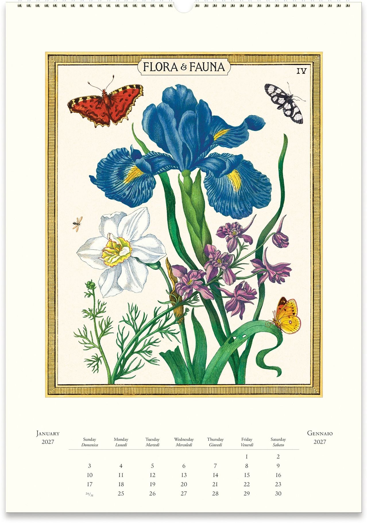 2027 Flora & Fauna Wall Calendar