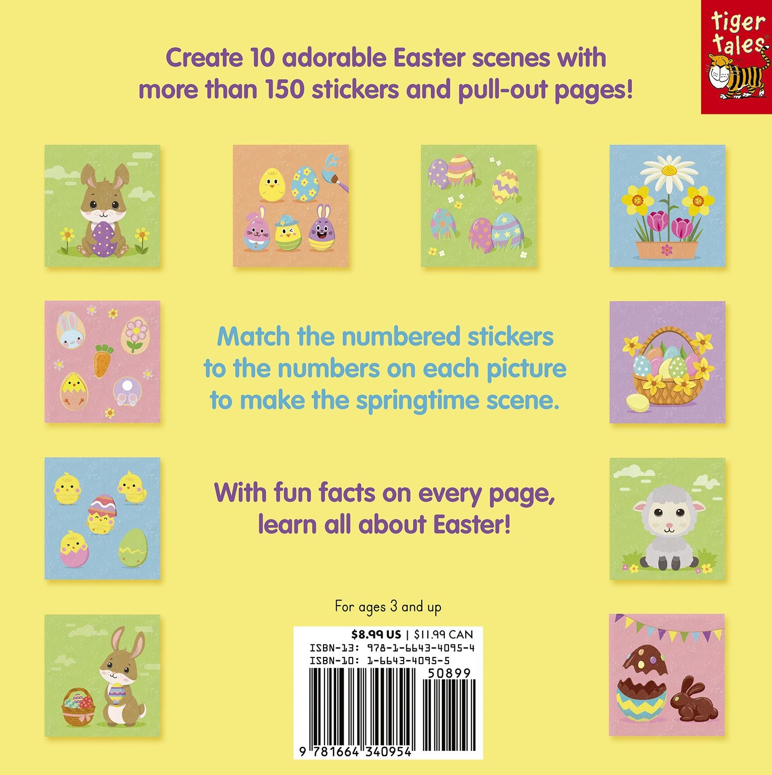 Color With Stickers: Easter: Create 10 Pictures with Stickers!