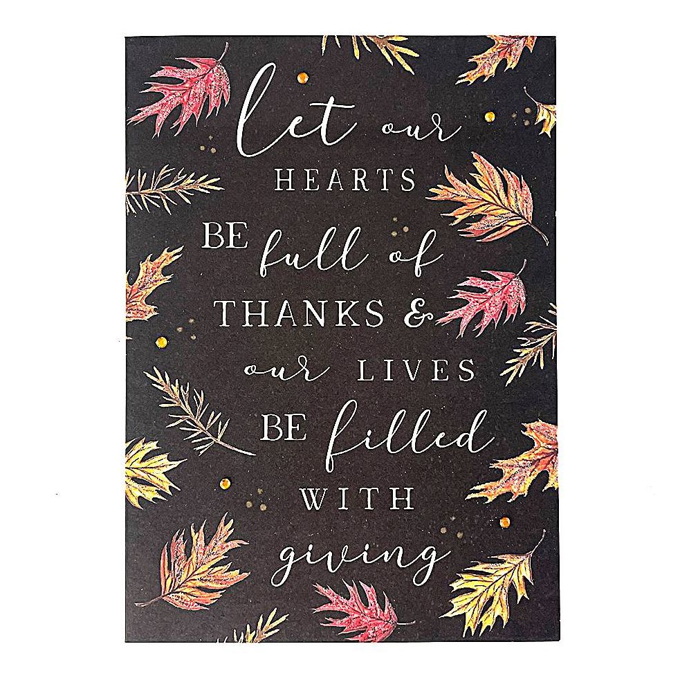 Hearts Full of Thanks Thanksgiving Card