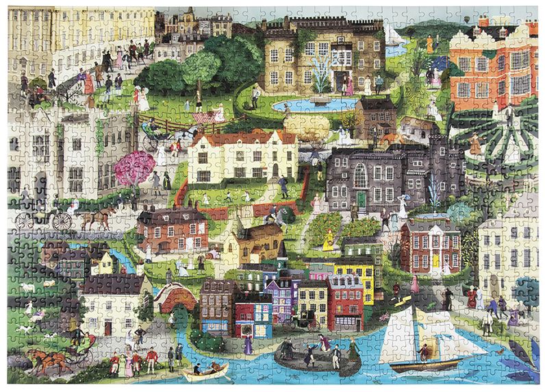 The World of Jane Austen 1000 Piece Puzzle: A Jigsaw Puzzle with