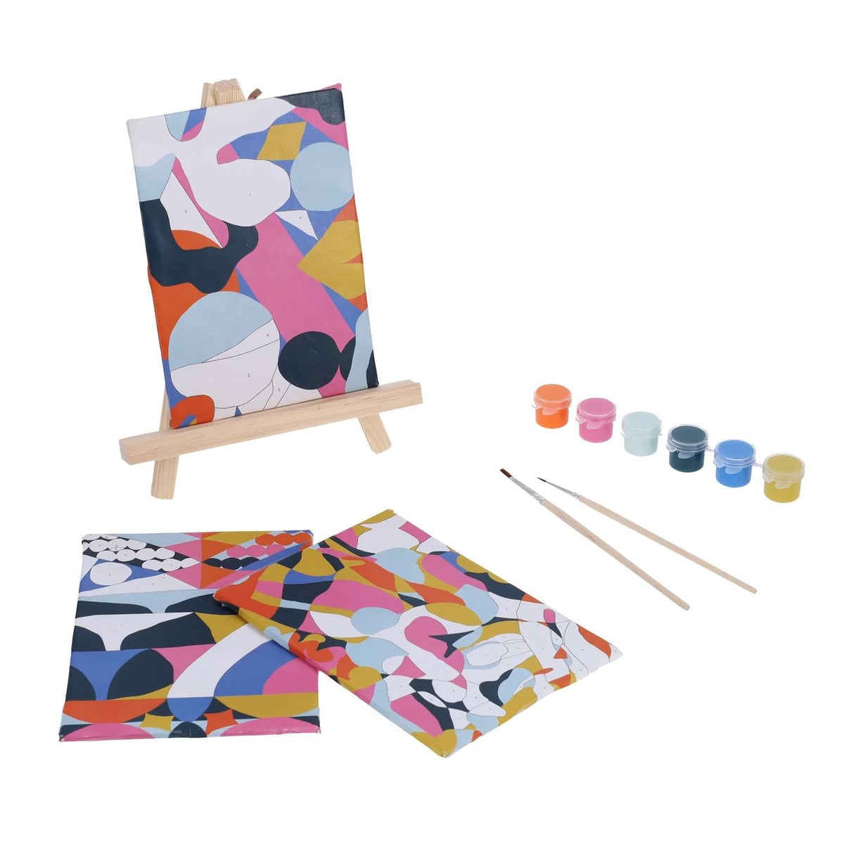 Mindful Crafts: Geometric Paint-by-Number Kit: Mindful Crafts: Geometric Paint-by-Number Kit