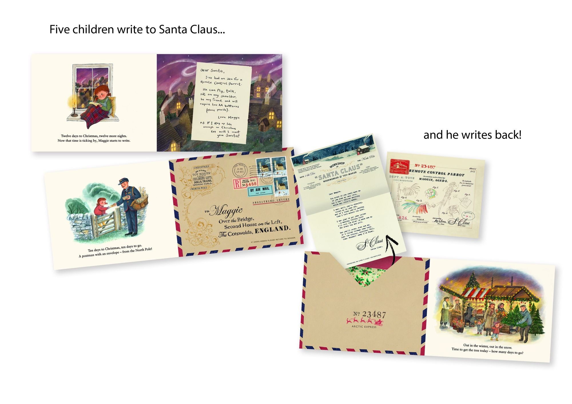 Letters from the North Pole: With Five Letters from Santa Claus to Pull Out and Read