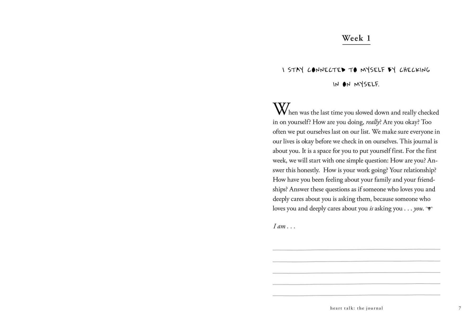 Heart Talk: The Journal: 52 Weeks of Self-Love, Self-Care, and Self-Discovery