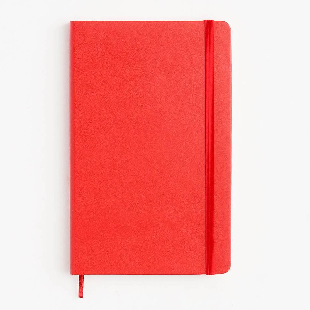 Moleskine Classic Notebook, Large, Ruled, Red, Hard Cover (5 x 8.25)