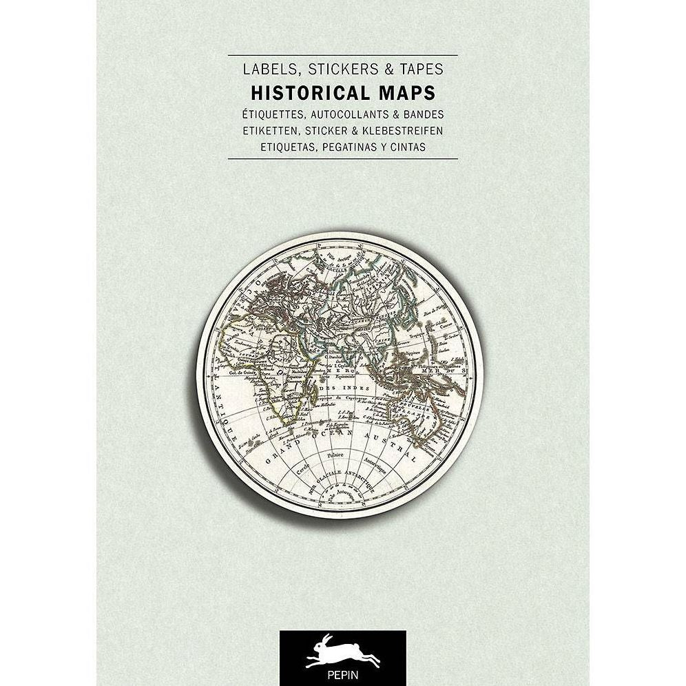 Historical Maps Label, Sticker & Tape Book