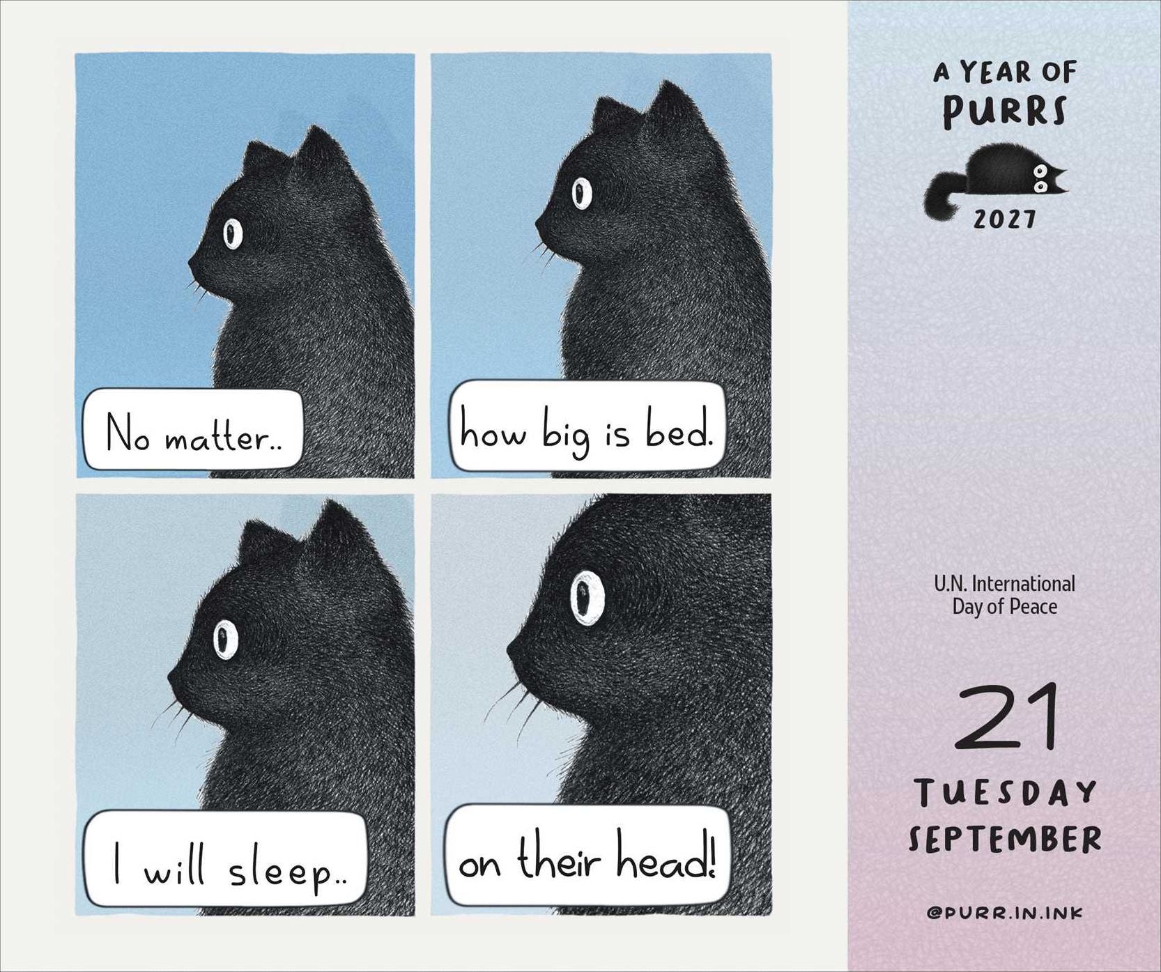 2027 A Year of Purrs Day-to-Day Calendar