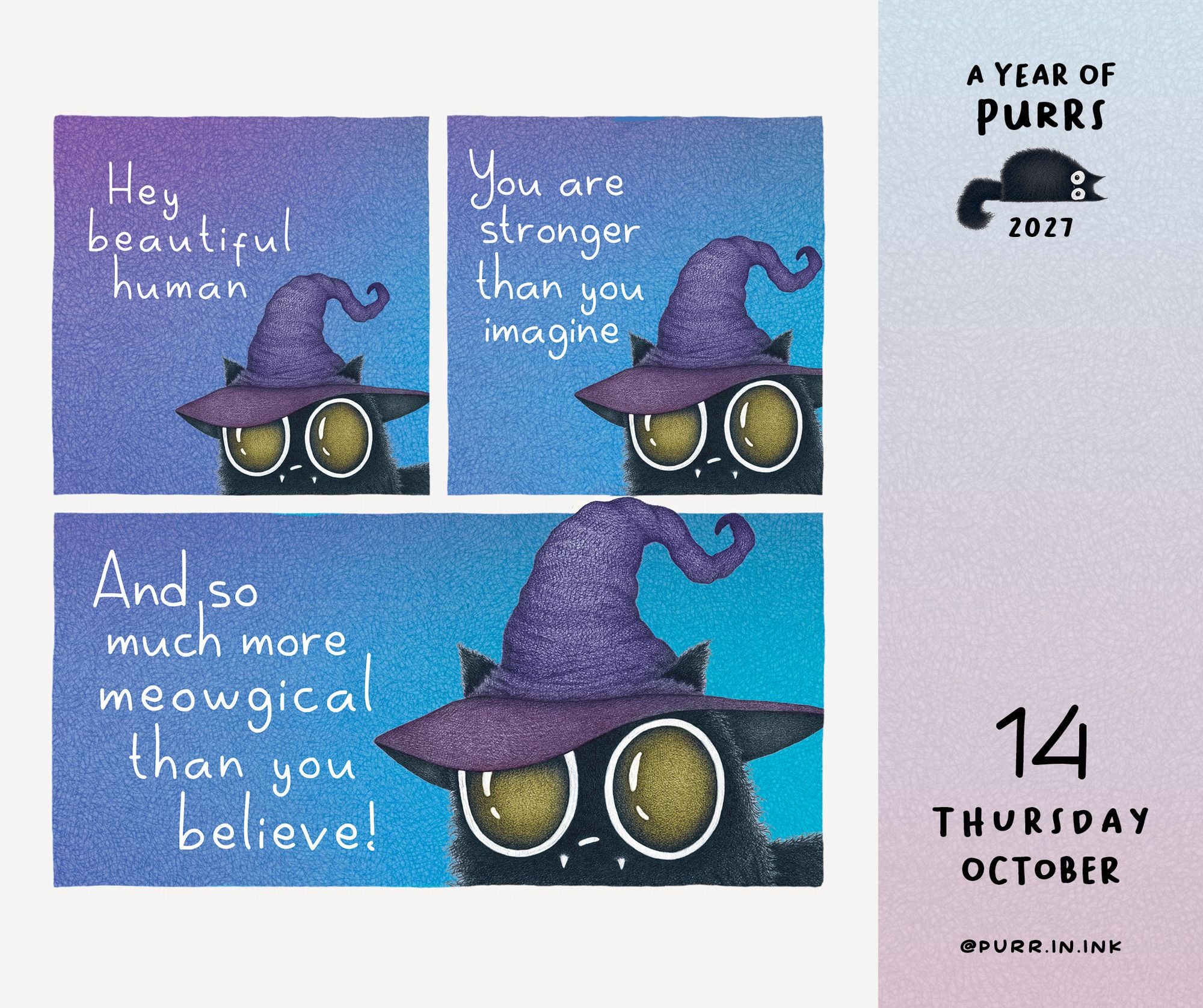 2027 A Year of Purrs Day-to-Day Calendar