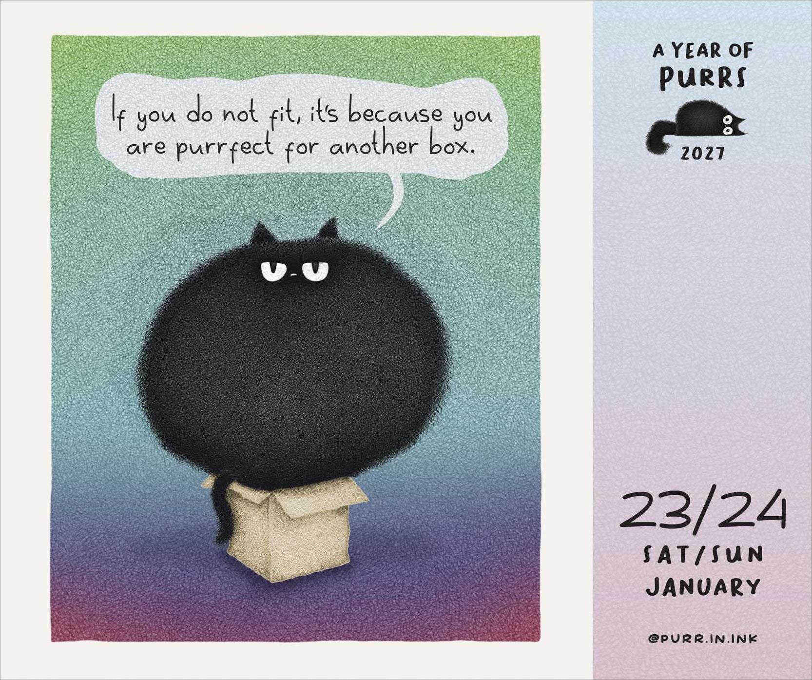 2027 A Year of Purrs Day-to-Day Calendar