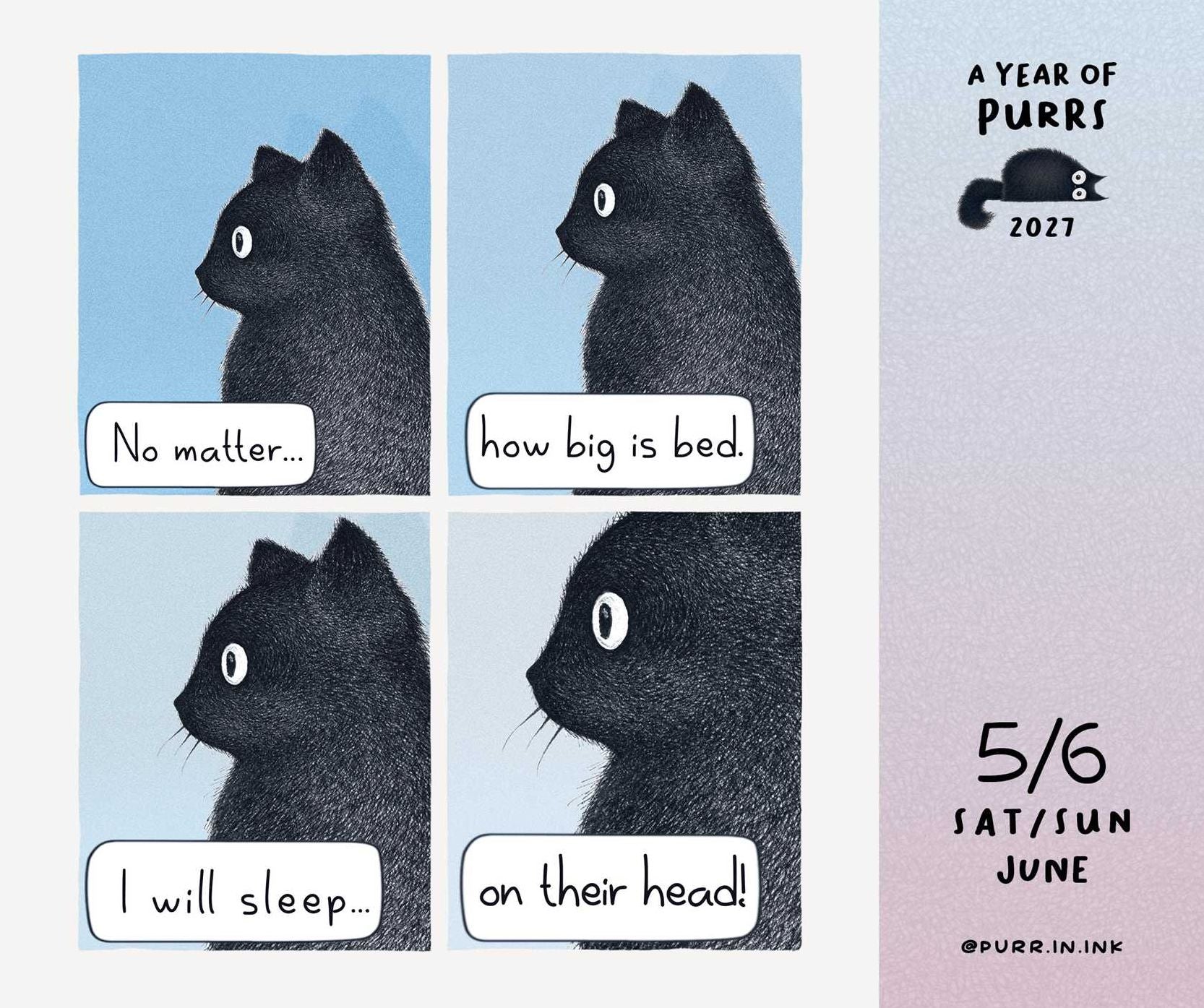2027 A Year of Purrs Day-to-Day Calendar