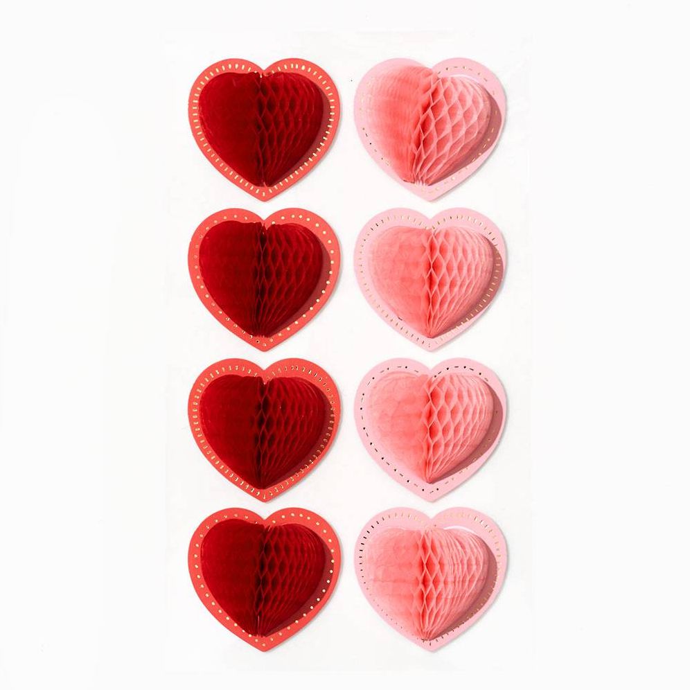 Honeycomb Heart Stickers