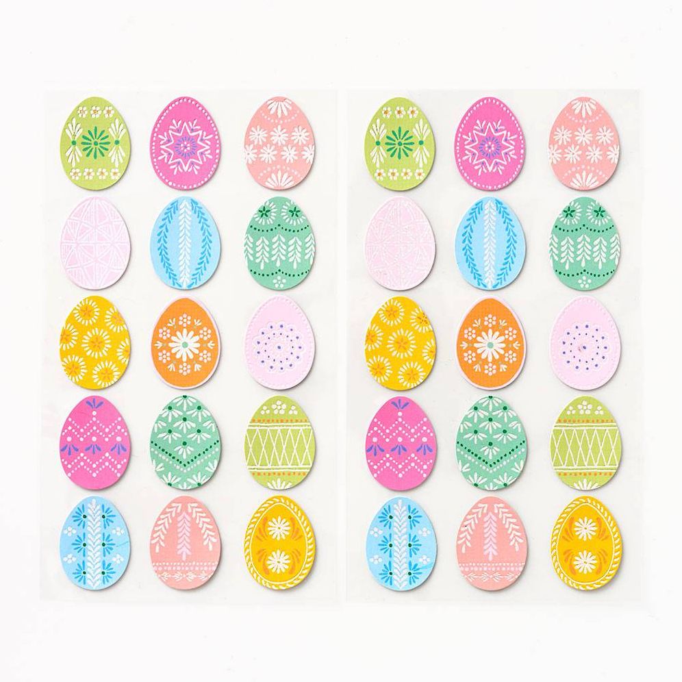 Sparkle Easter Egg Stickers