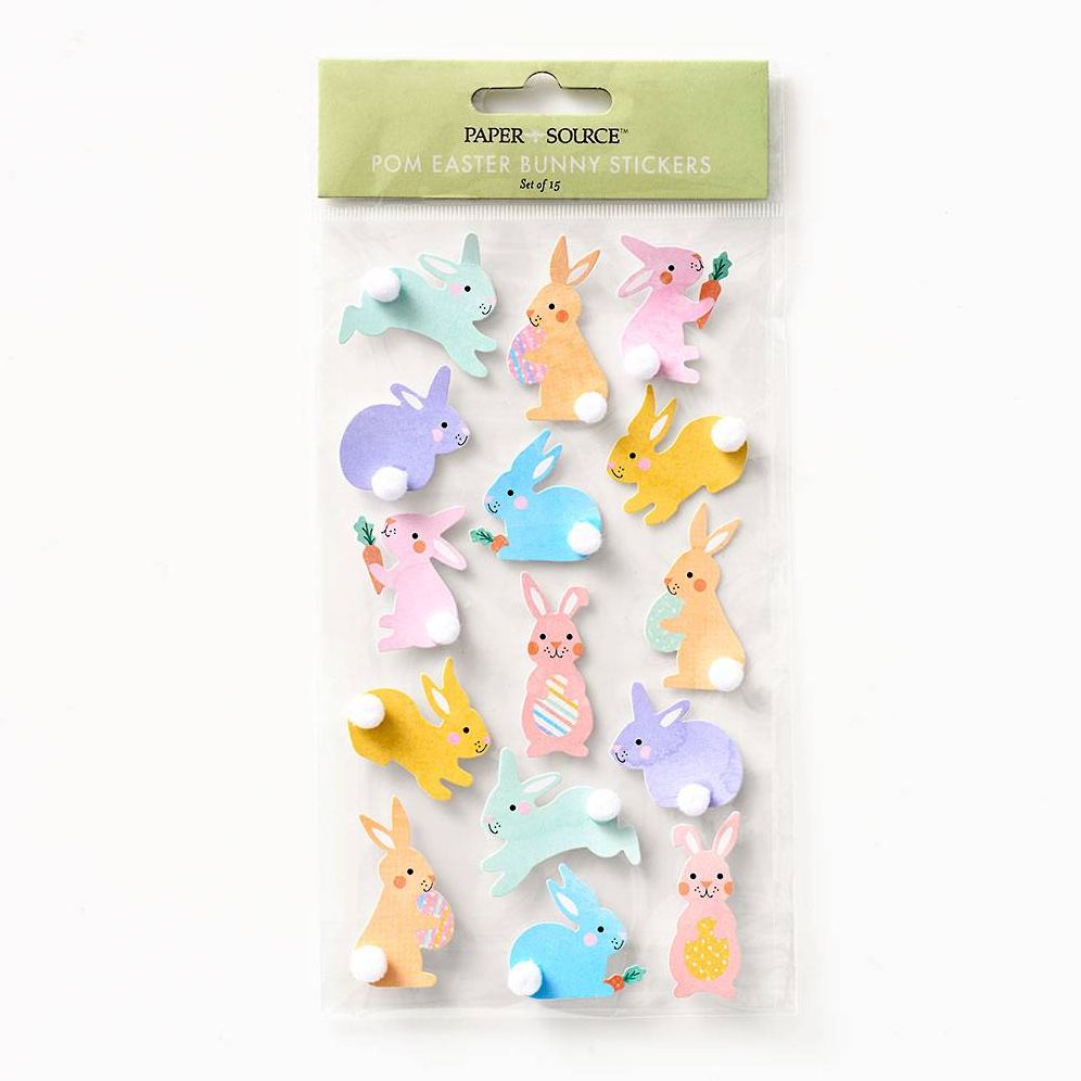 Pom Pom Bunny Stickers