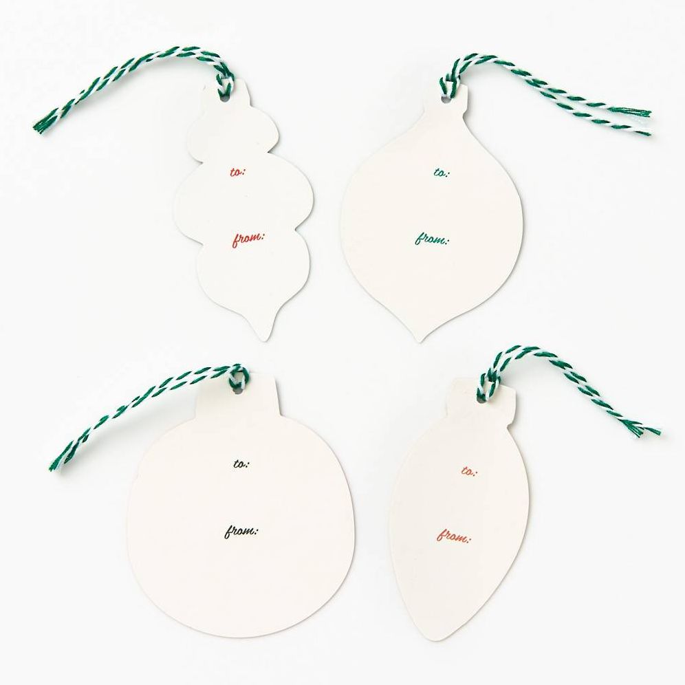Glitter Ornament Gift Tags