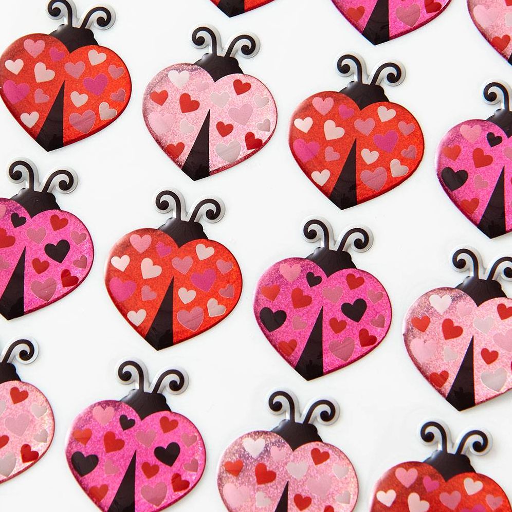 Heart Ladybug Stickers | Paper Source