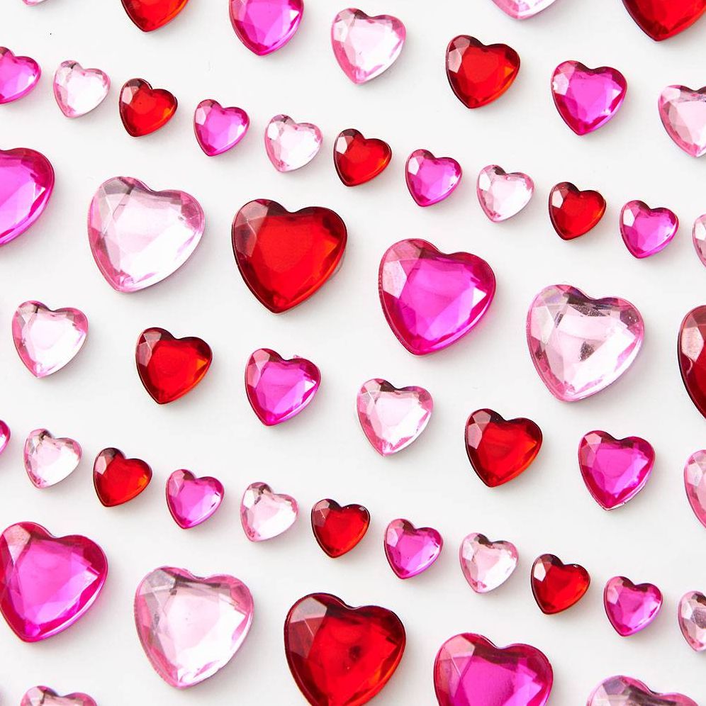 Heart Gem Stickers
