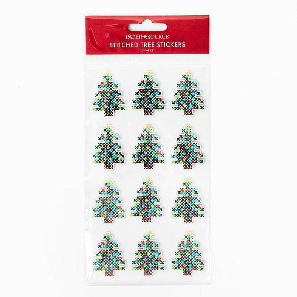 Stitched Trees Stickers