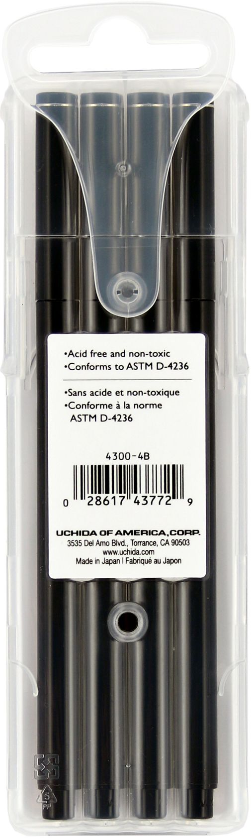Uchida Le Pen Black Set 4/Pkg
