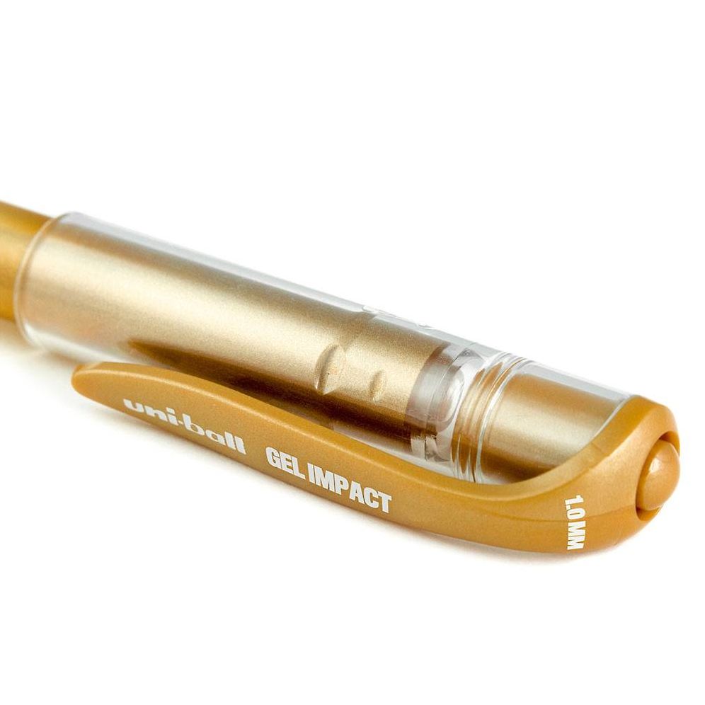 uniball Signo Gel Impact Pens, Bold Point (1.0mm), Assorted Metallic, 3 Pack (Gold, Silver, White)