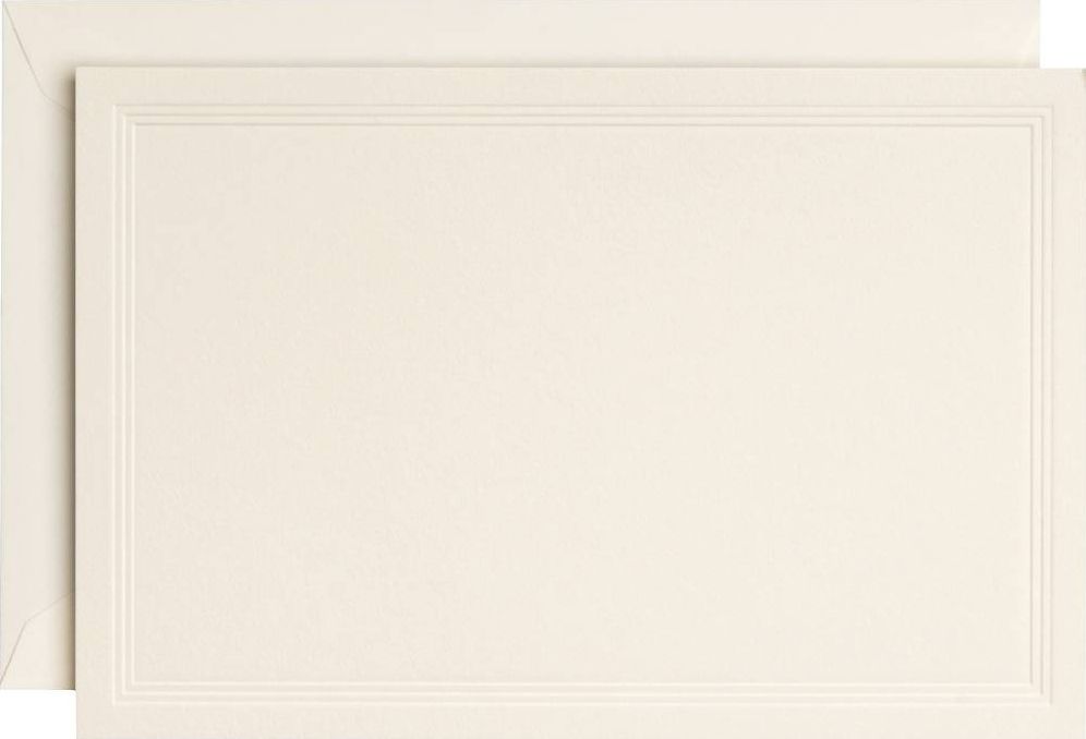 Triple Debossed Note Card Set