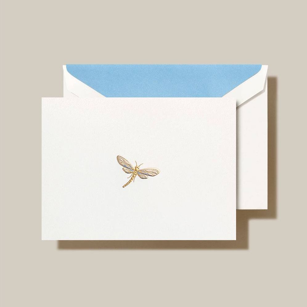 Engraved Dragonfly Stationery Set | Paper Source