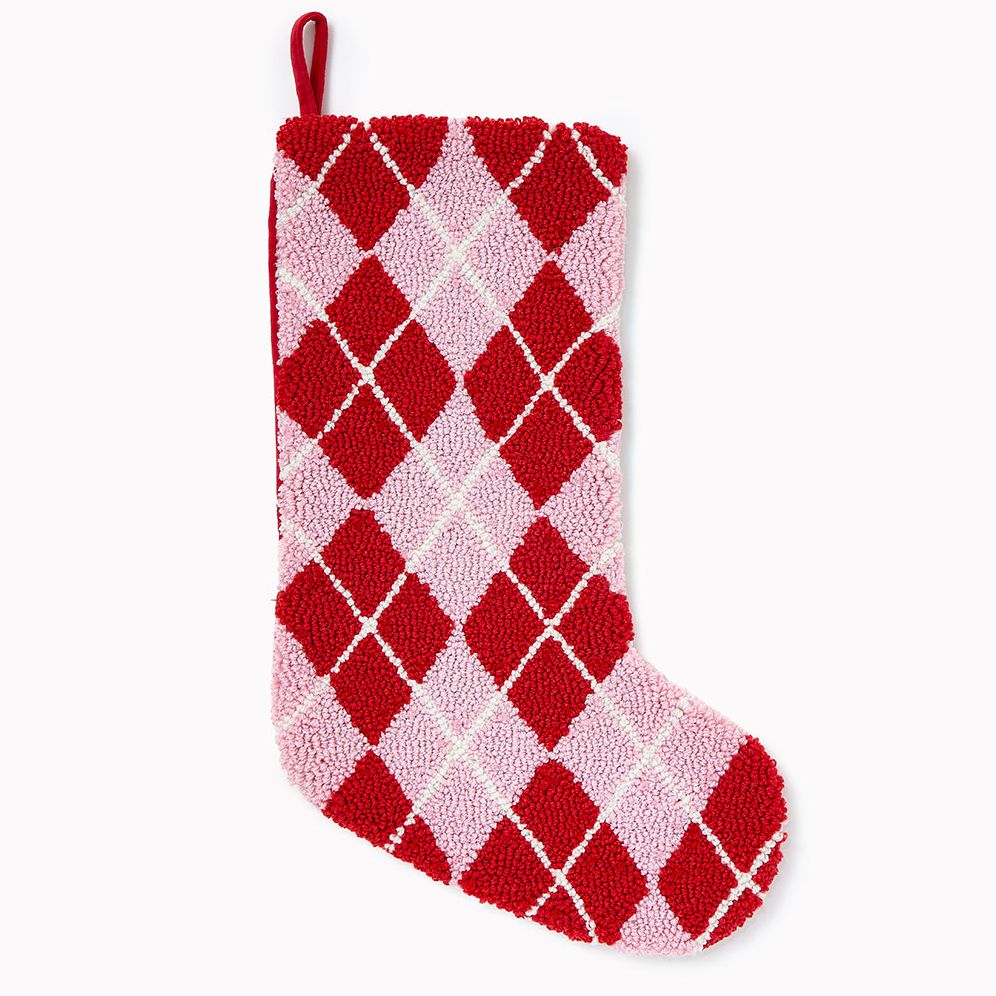 Argyle Christmas Stocking