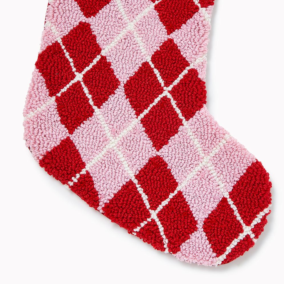 Argyle Christmas Stocking