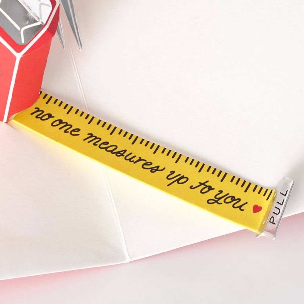 Popup No One Measures Up Father's Day Card