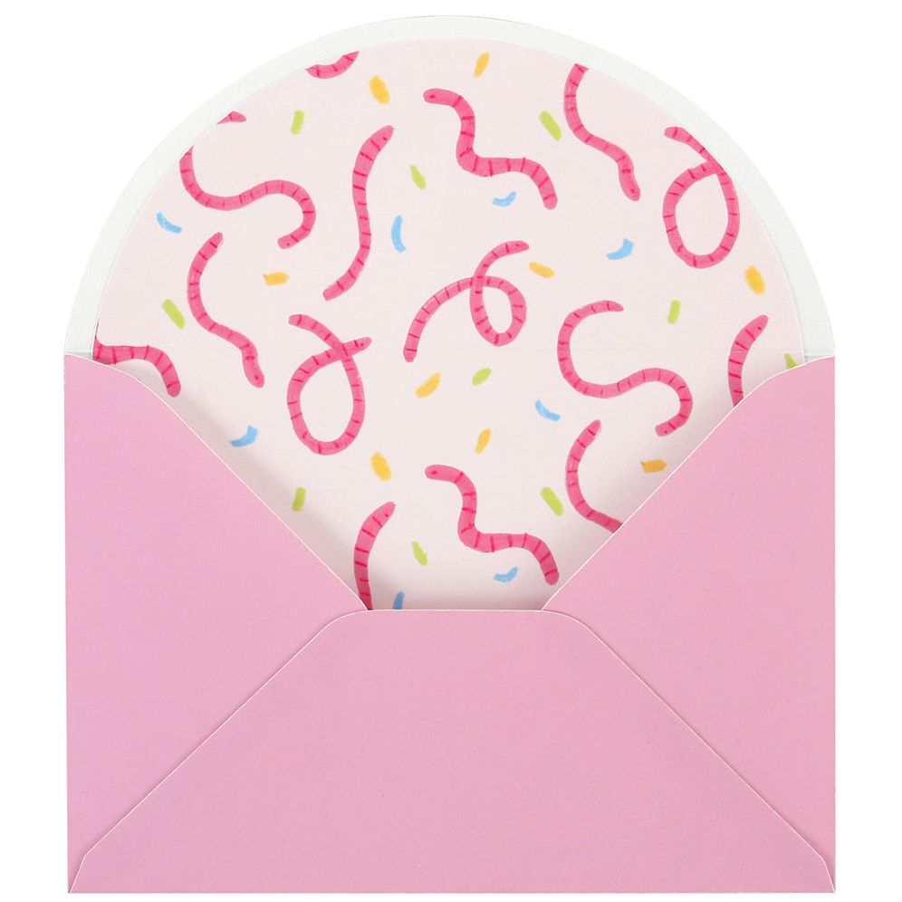 Worm Wishes Birthday Card