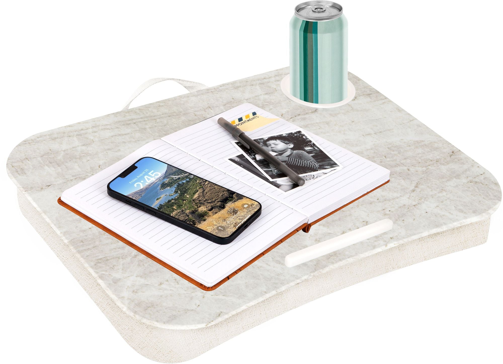 Stone Design Cup Holder Lap Desk
