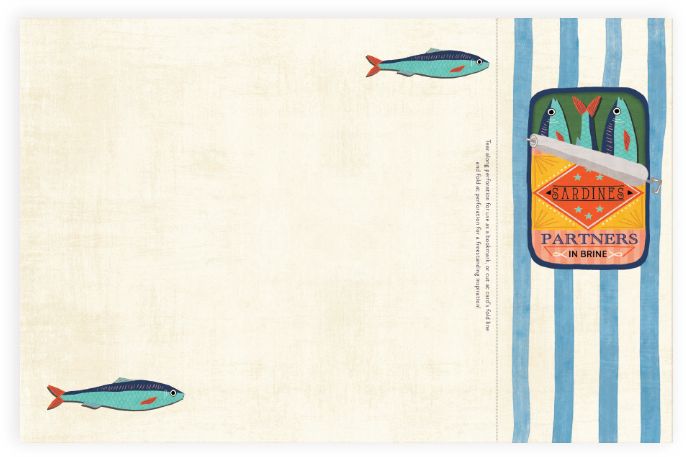 Partners In Brine Friendship Card