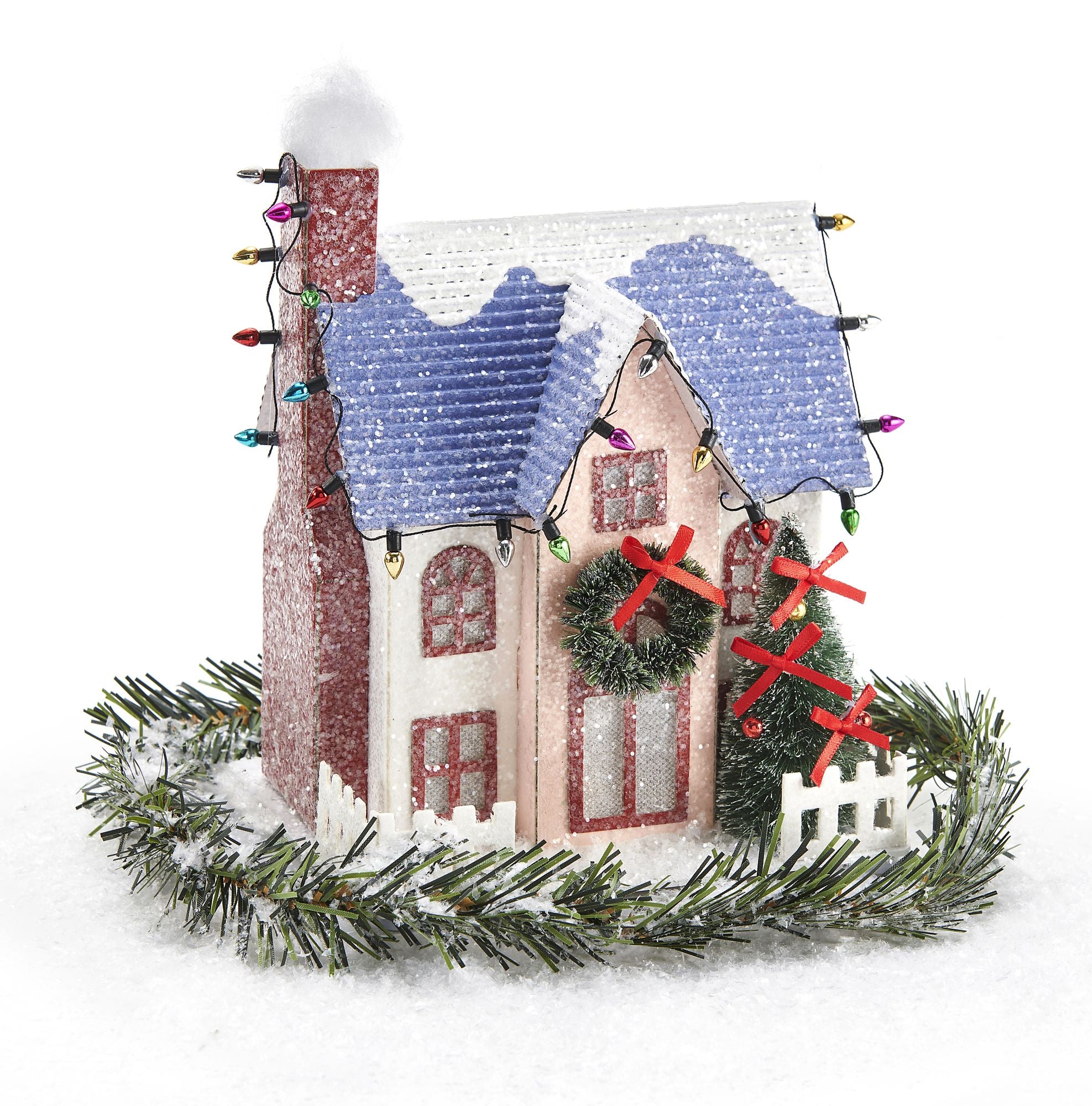 Winter Putz House & Accessory Kit