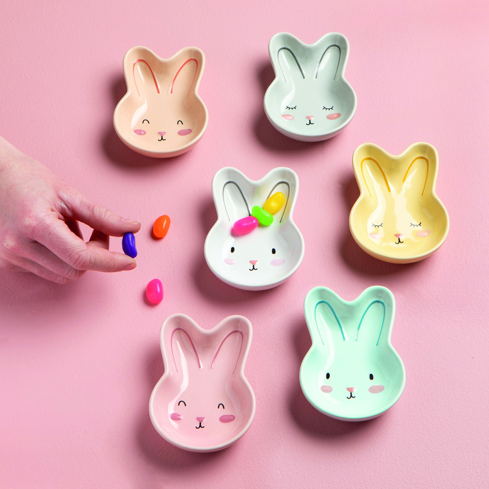 Bunny Pinch Bowls Set of 6