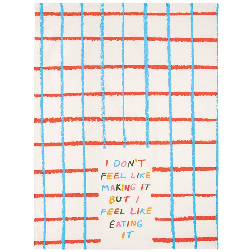 Blue Q I Don't Feel Like it Tea Towel