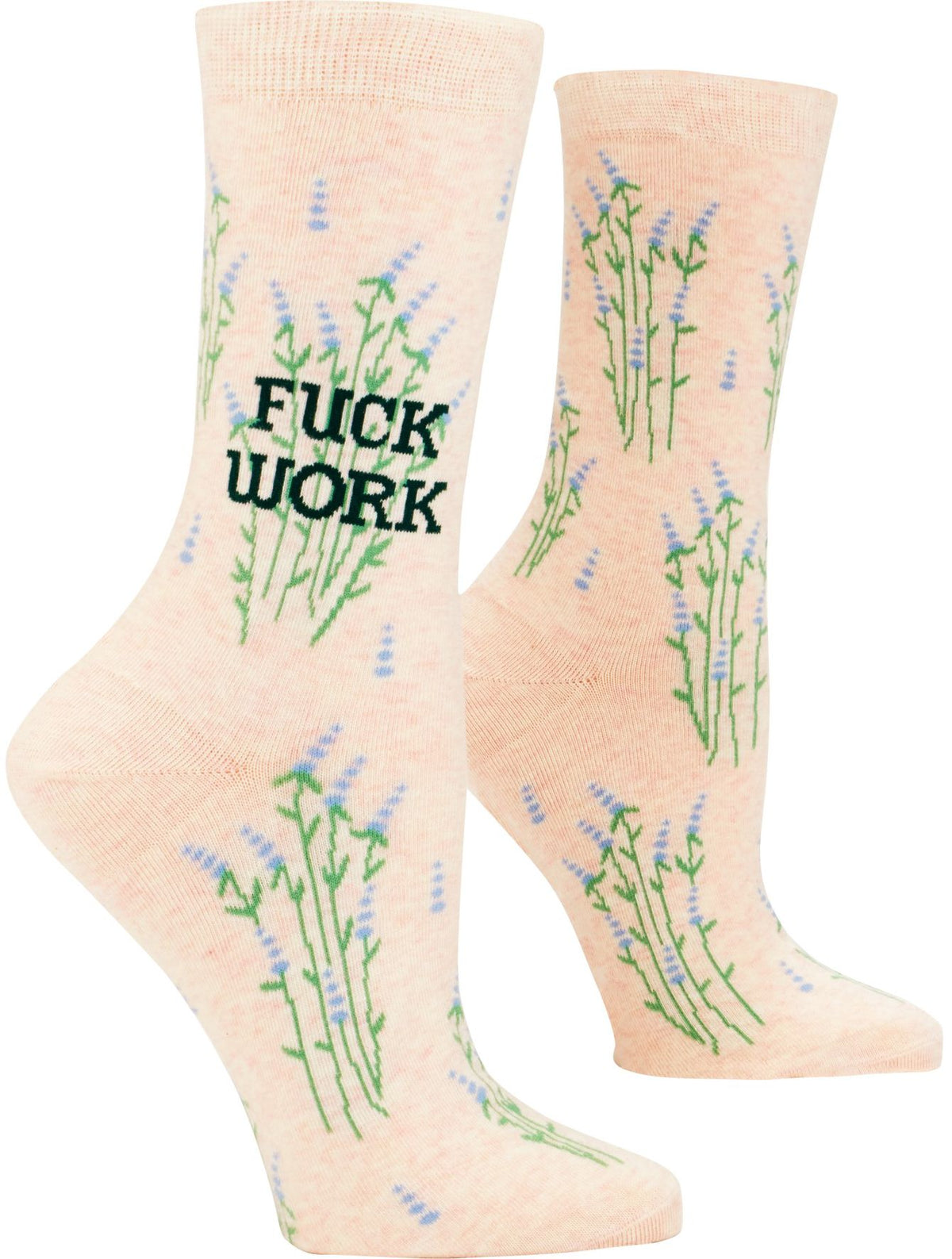 Fuck Work women's crew sock