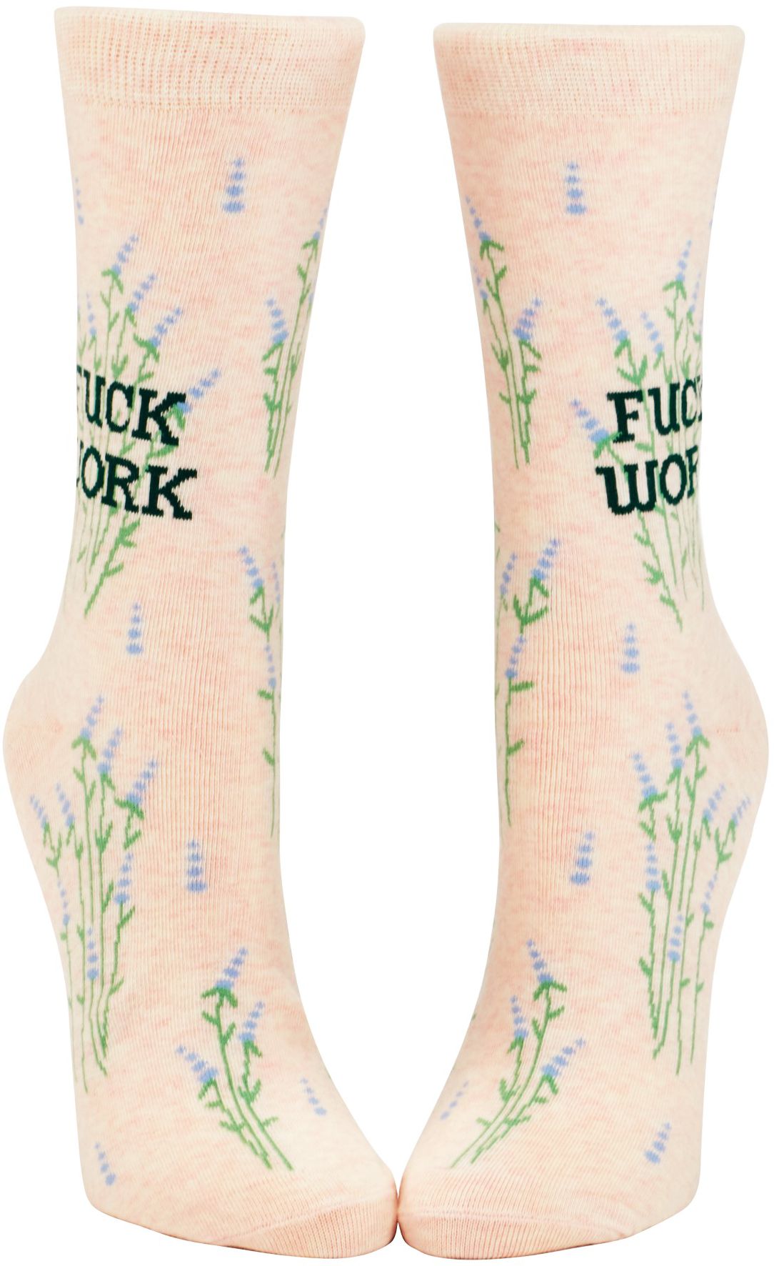 Fuck Work women's crew sock