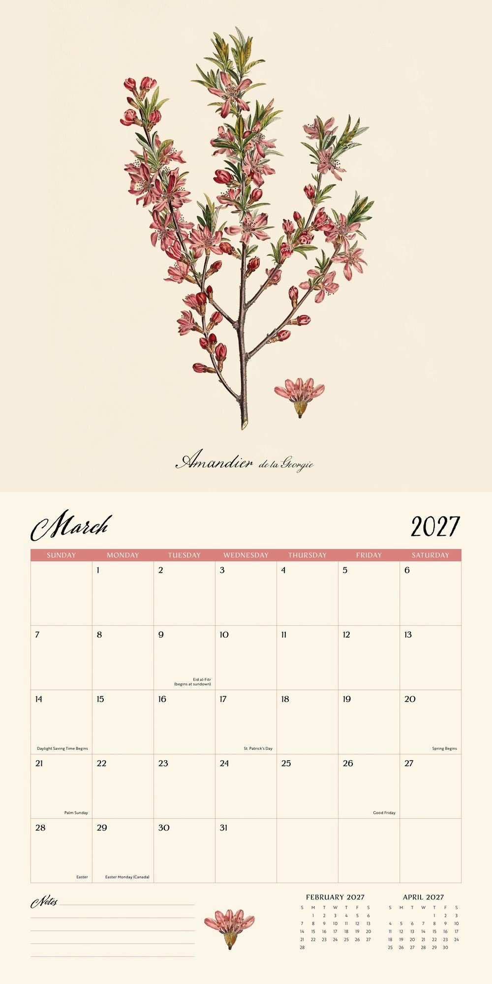 2027 Wall Calendar - Dybdhal Co. Fruits